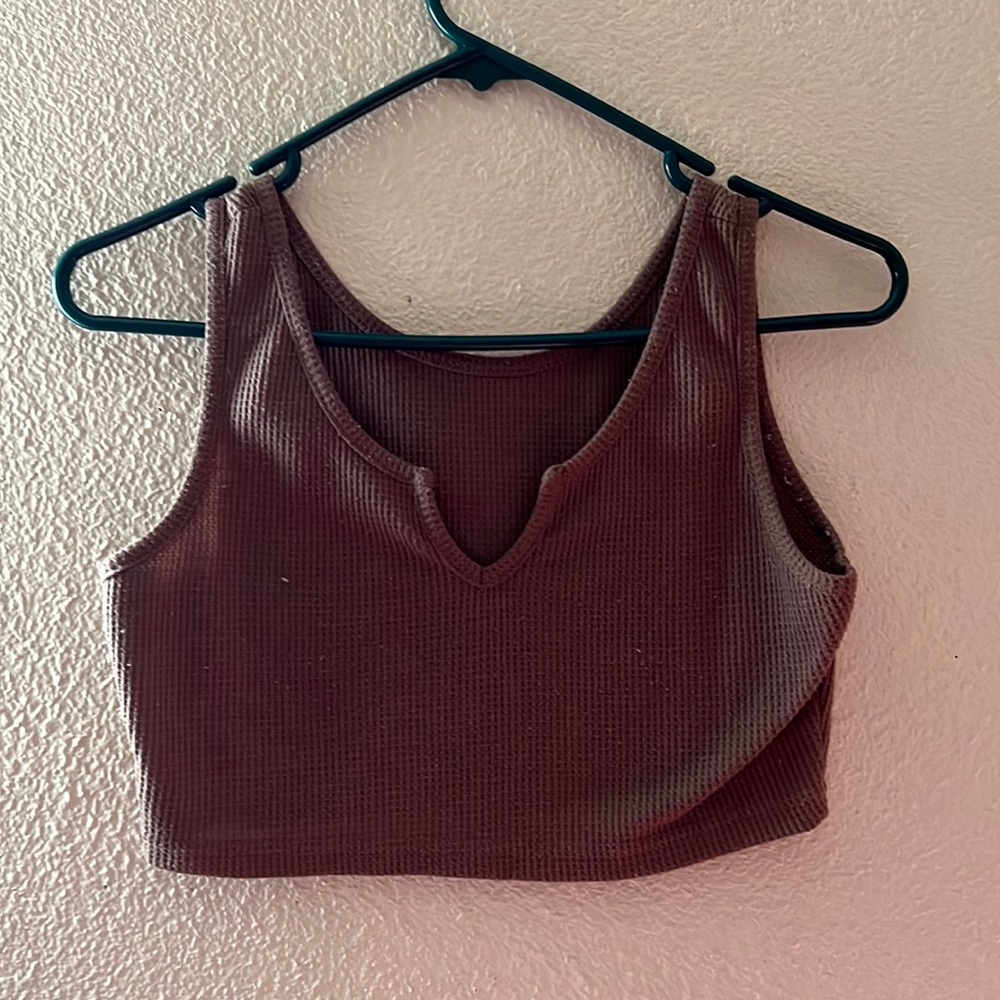 Brown Crop Top